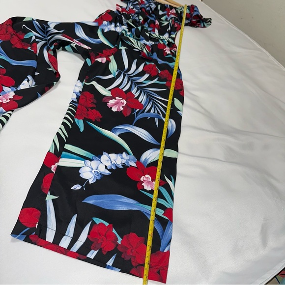 Tommy Bahama Floral‎ Off-Shoulder Jumpsuit size small - Picture 5 of 6
